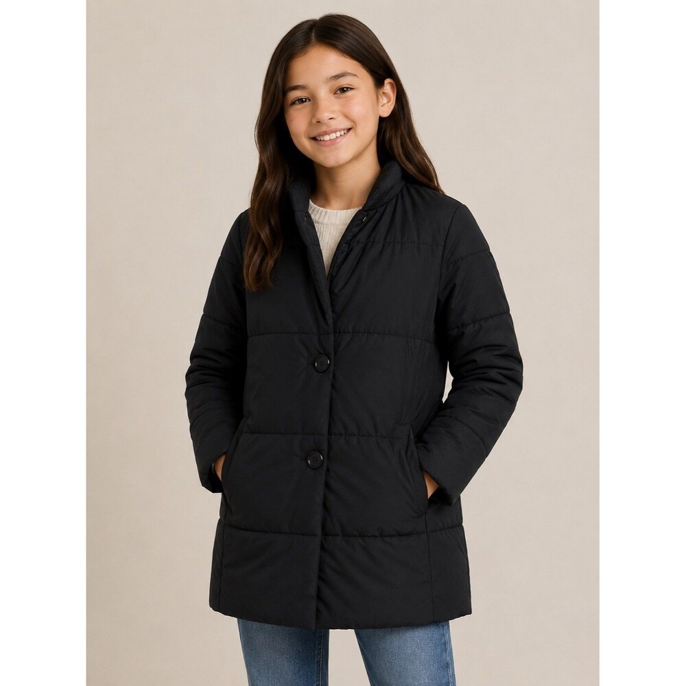 Kate Spade New York Black Puffer Coat Jacket Girls Size Small 7-8Y Designer